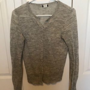 Cardigan Grey with crystal buttons